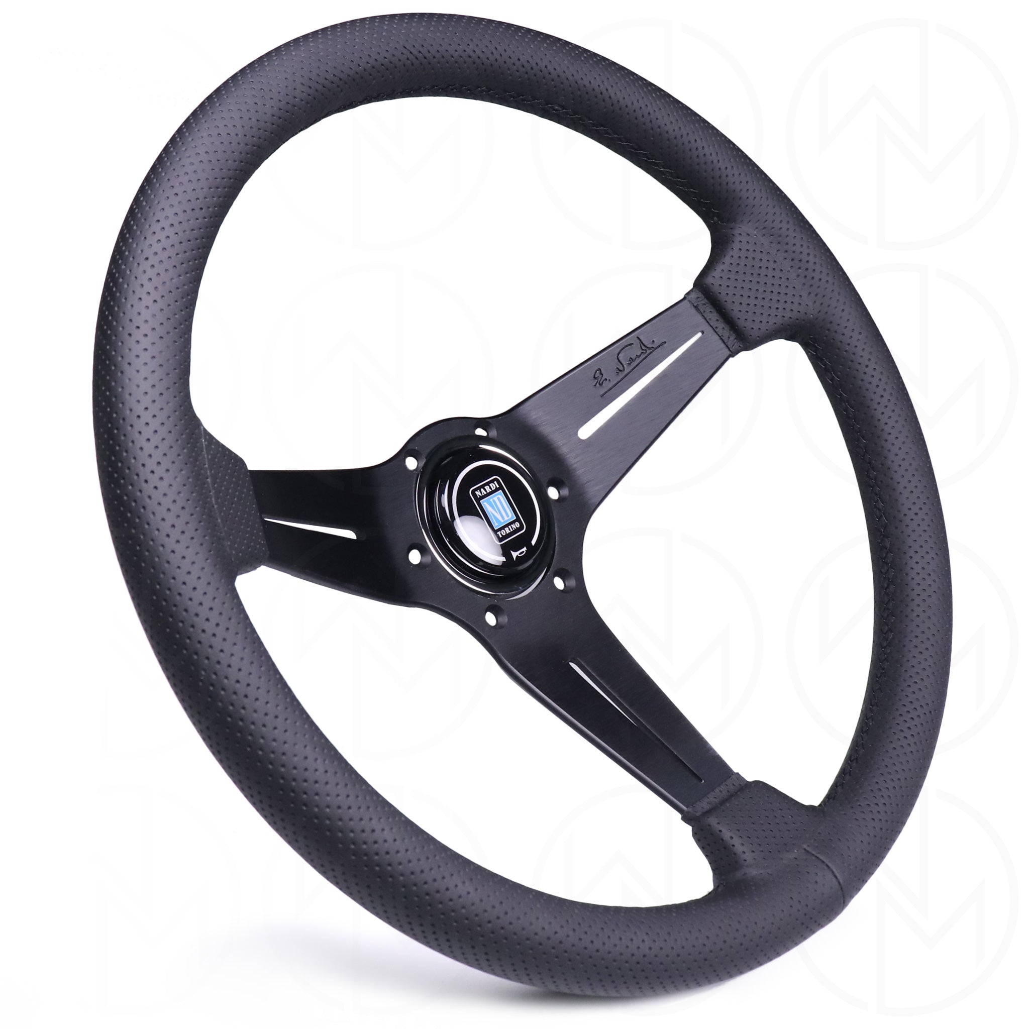 Nardi Sport Rally Deep Corn Steering Wheel - 350mm Perforated Leather w/Black Stitch
