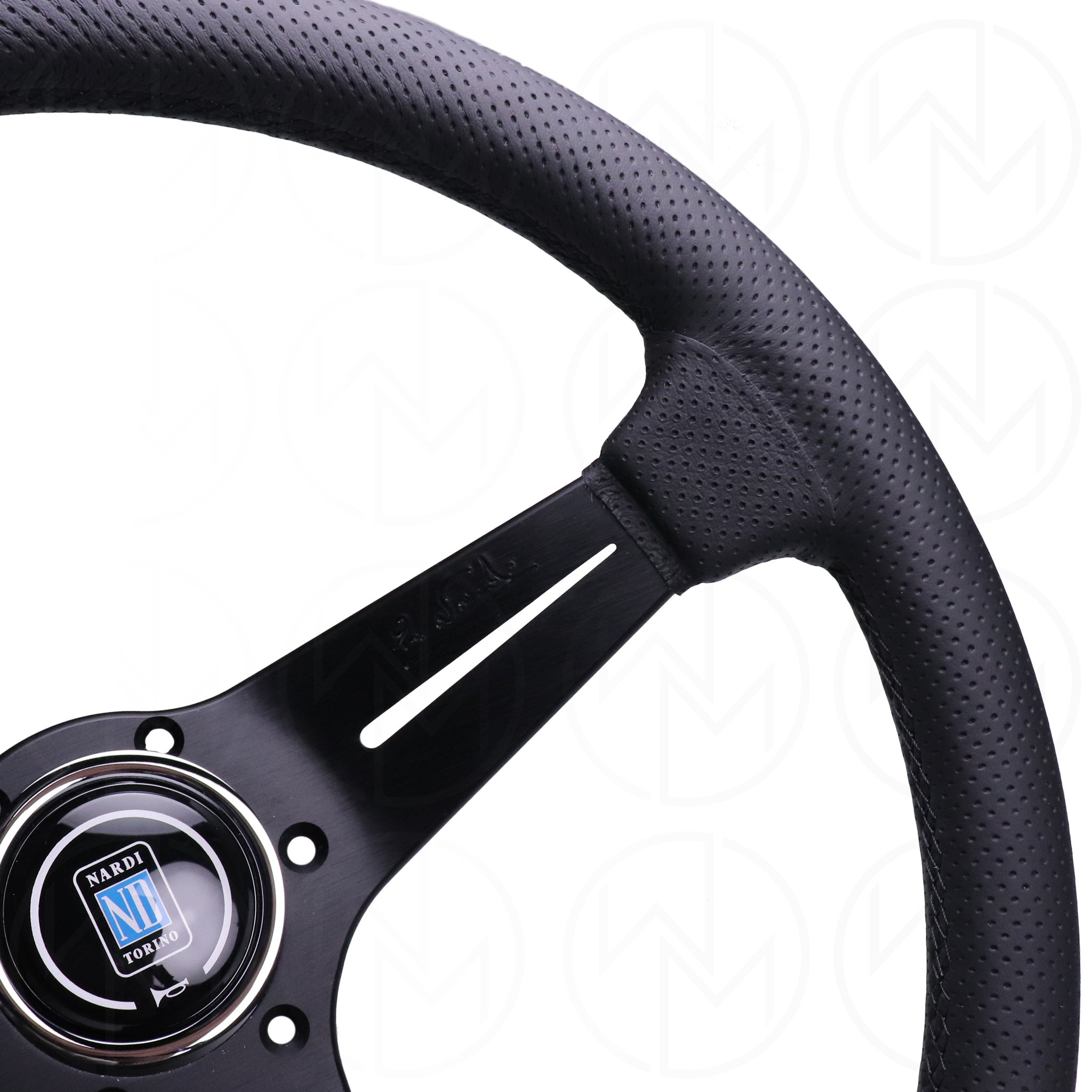 Nardi Sport Rally Deep Corn Steering Wheel - 350mm Perforated Leather w/Black Stitch