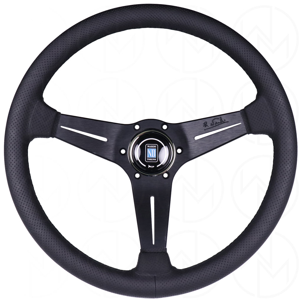 Nardi Sport Rally Deep Corn Steering Wheel - 350mm Perforated Leather w/Black Stitch