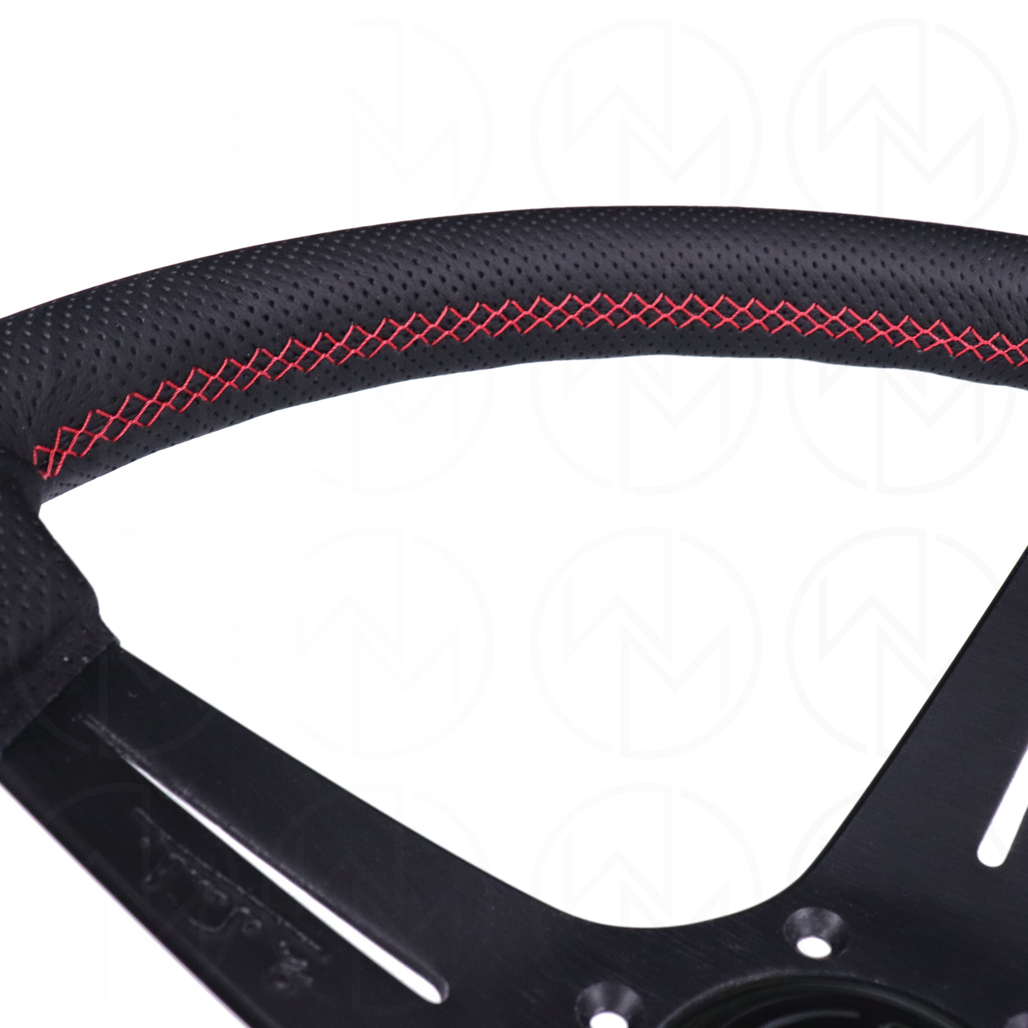 Nardi Sport Rally Deep Corn Sectors Steering Wheel - 350mm Perforated Leather and Colored Sectors