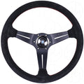 Nardi Sport Rally Deep Corn Steering Wheel - 350mm Suede w/Red Stitch