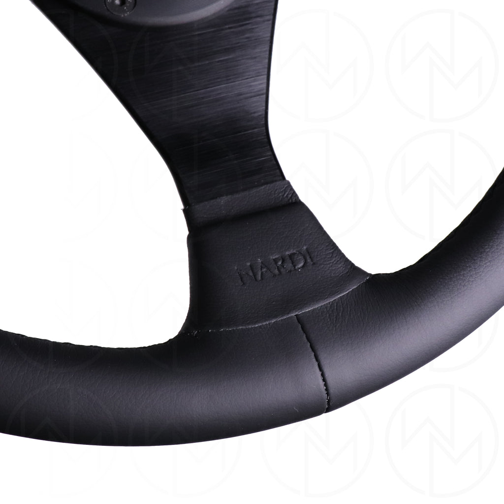 Nardi Gara Steering Wheel - 350mm Leather w/Black Stitch