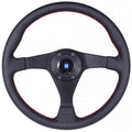 Nardi Gara Steering Wheel - 350mm Perforated Leather w/Red Stitch