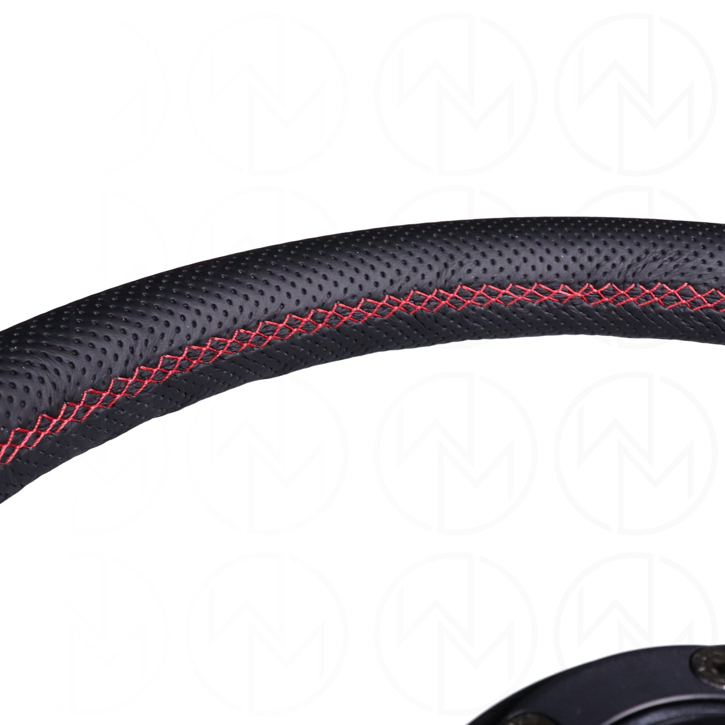 Nardi Gara Steering Wheel - 350mm Perforated Leather w/Red Stitch