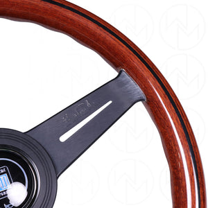 Nardi Classic Wood Steering Wheel - 330mm Black Spokes