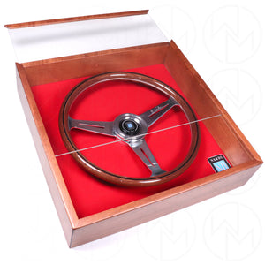 Nardi Classic Wood Steering Wheel w/Display Case - 360mm Polished Spokes