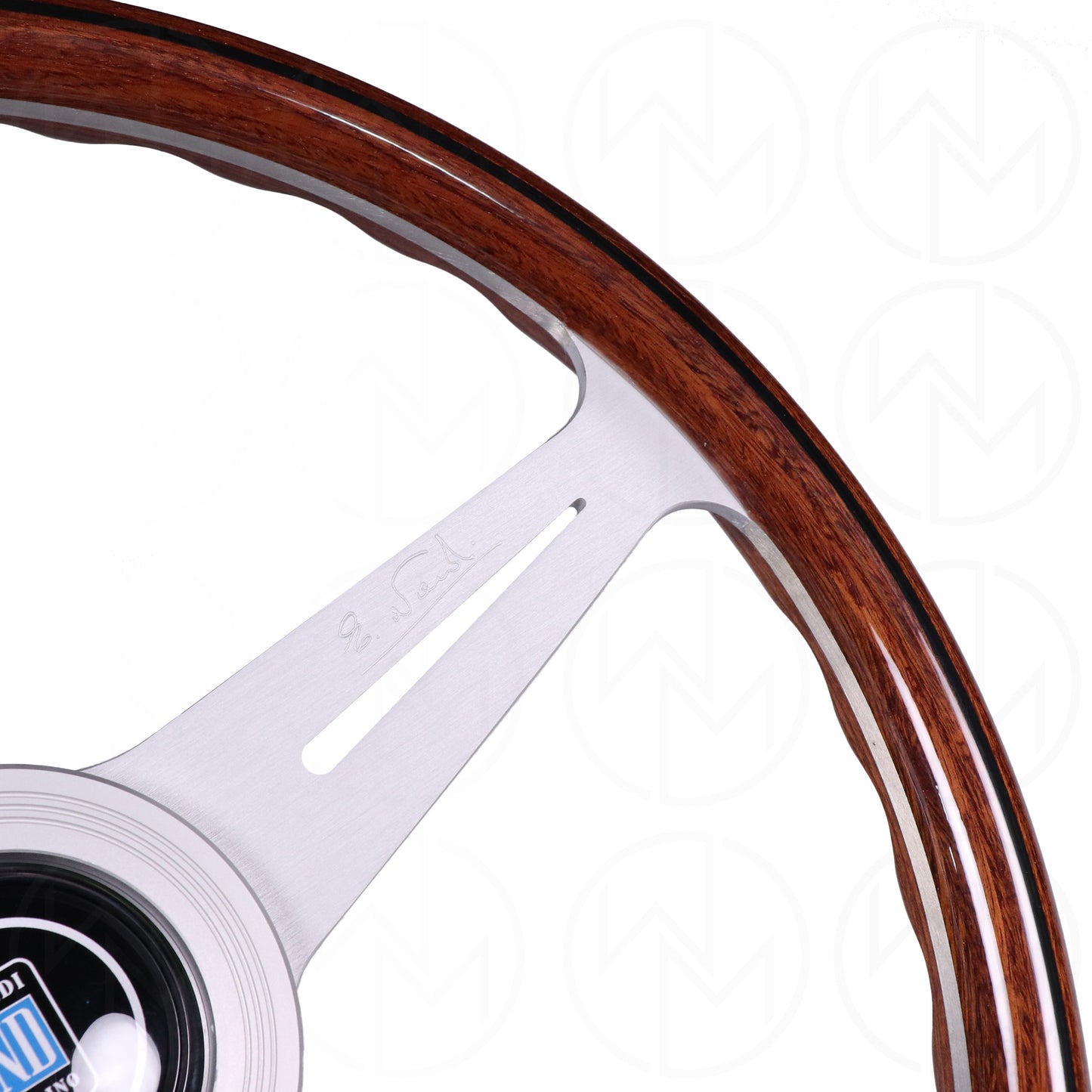 Nardi Classic Wood Steering Wheel - 360mm Silver Spokes