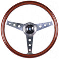 Nardi Classic Wood Steering Wheel - 360mm Polished Spokes w/Round Holes