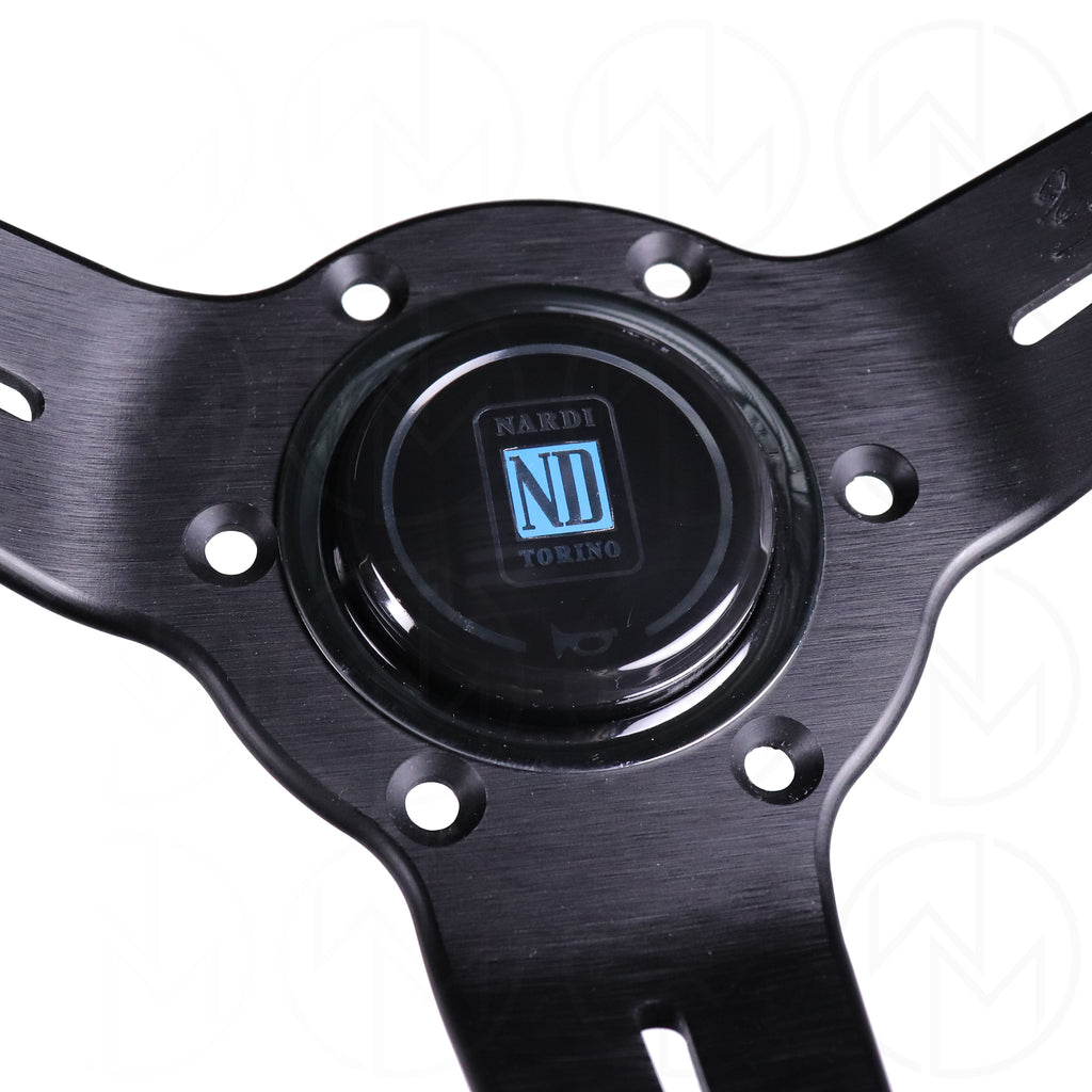 Nardi Sport Rally Deep Corn Steering Wheel - 330mm Perforated Leather w/Red Stitch