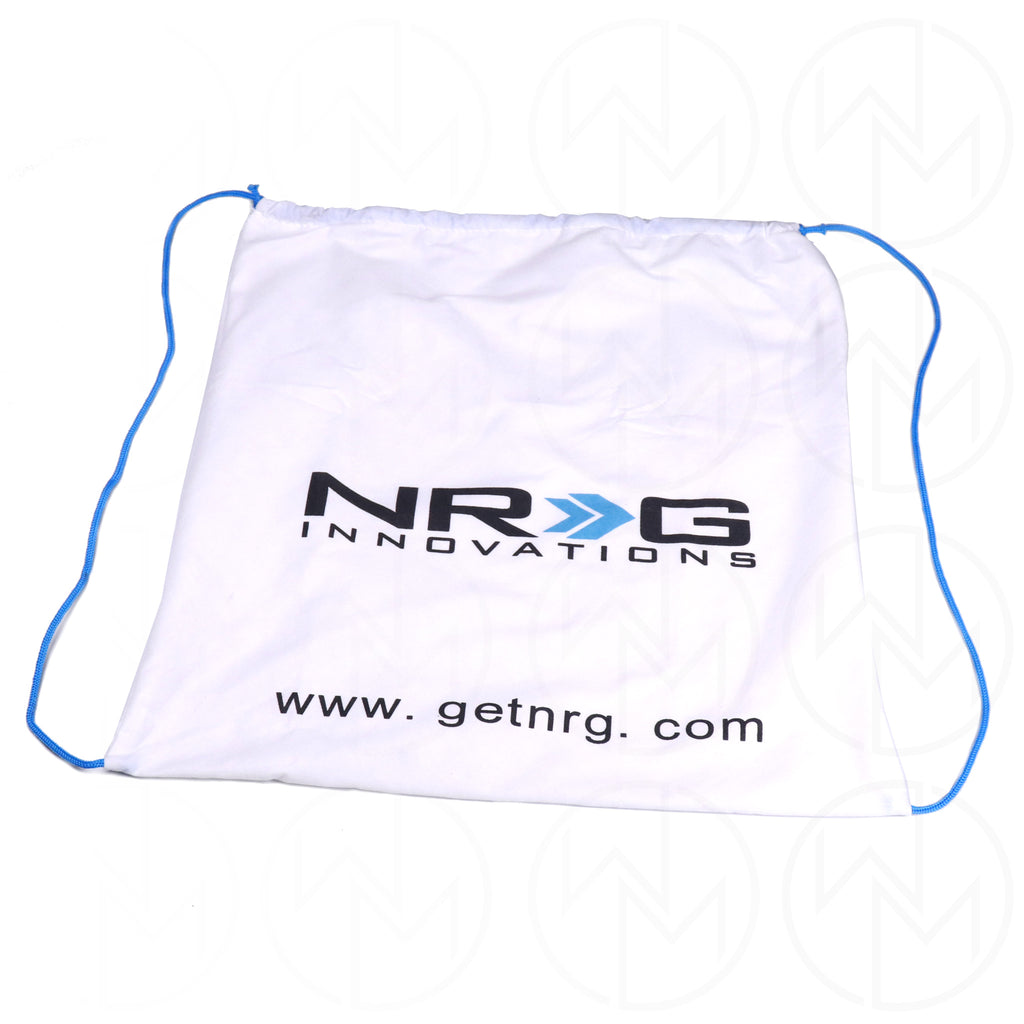 NRG Race Style Carbon Fiber Steering Wheel - 320mm Perforated Leather w/Black Stitch