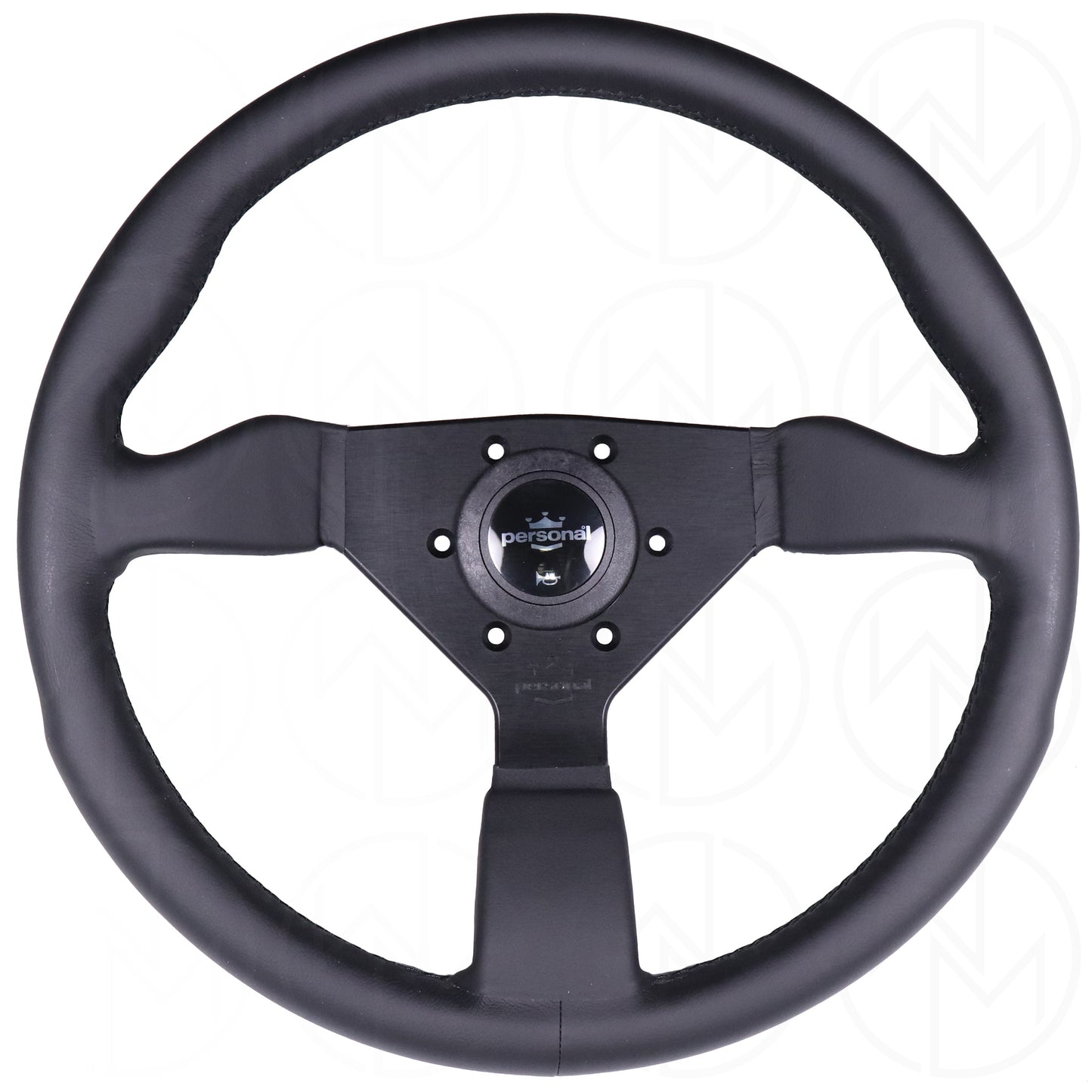 Personal Grinta Steering Wheel - 350mm Leather w/Black Stitch