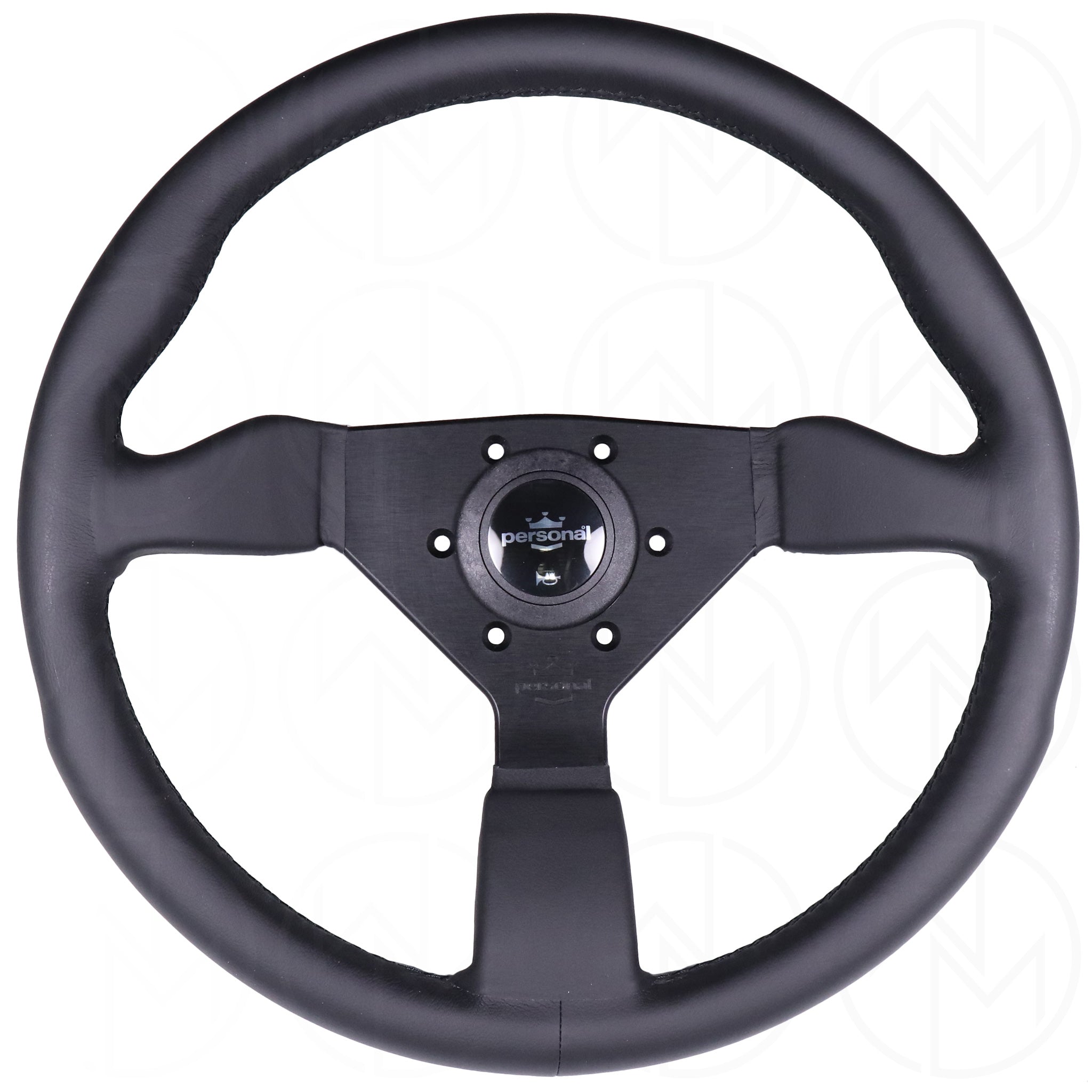 Personal Grinta Steering Wheel - 350mm Leather w/Black Stitch