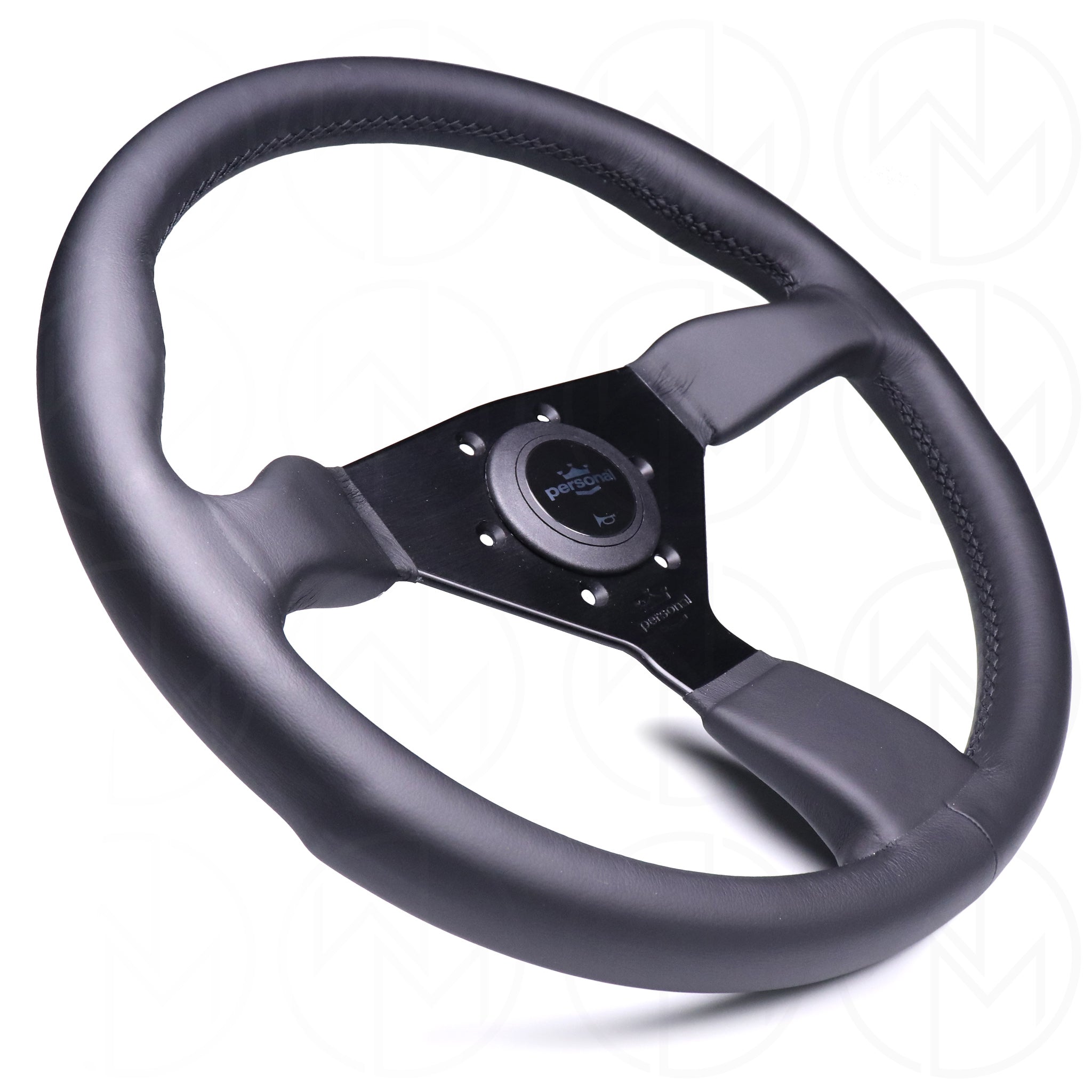 Personal Grinta Steering Wheel - 350mm Leather w/Black Stitch