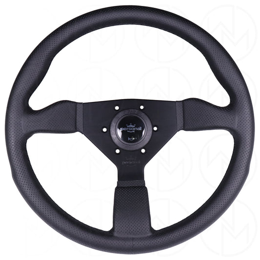 Personal Grinta Steering Wheel - 350mm Perforated Leather w/Black Stitch