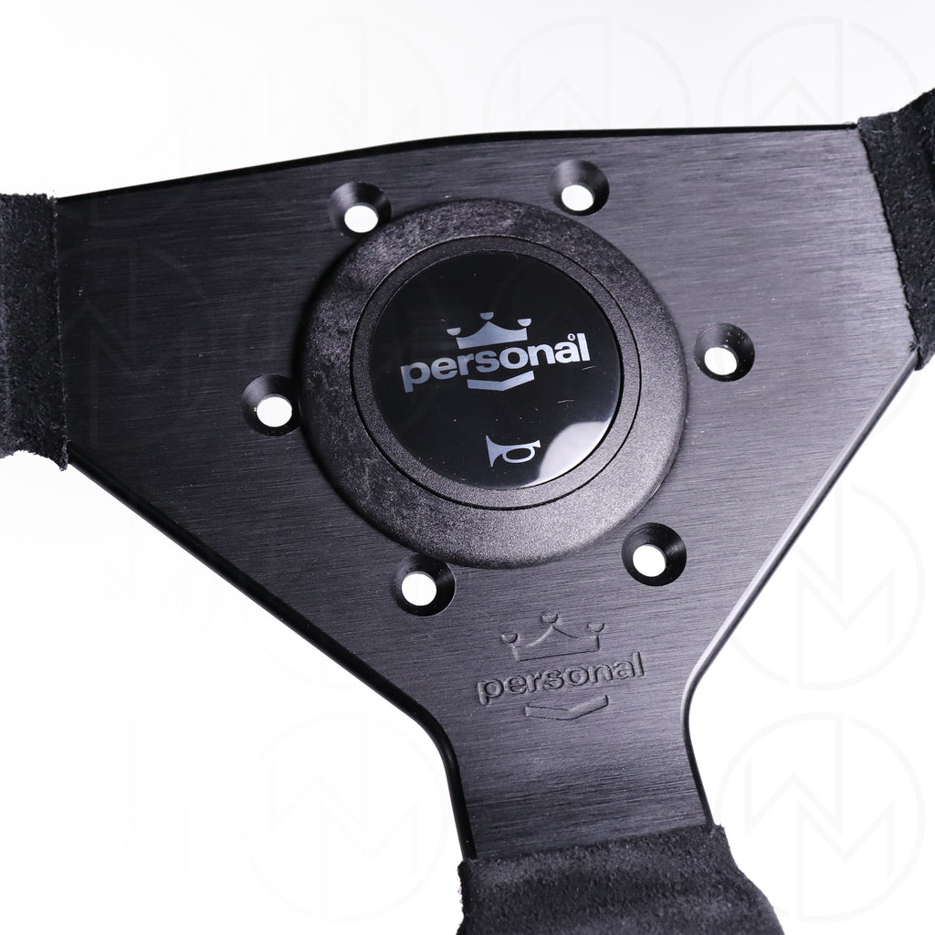 Personal Grinta P/U Steering Wheel - 350mm Polyurethane w/Silver Horn Button