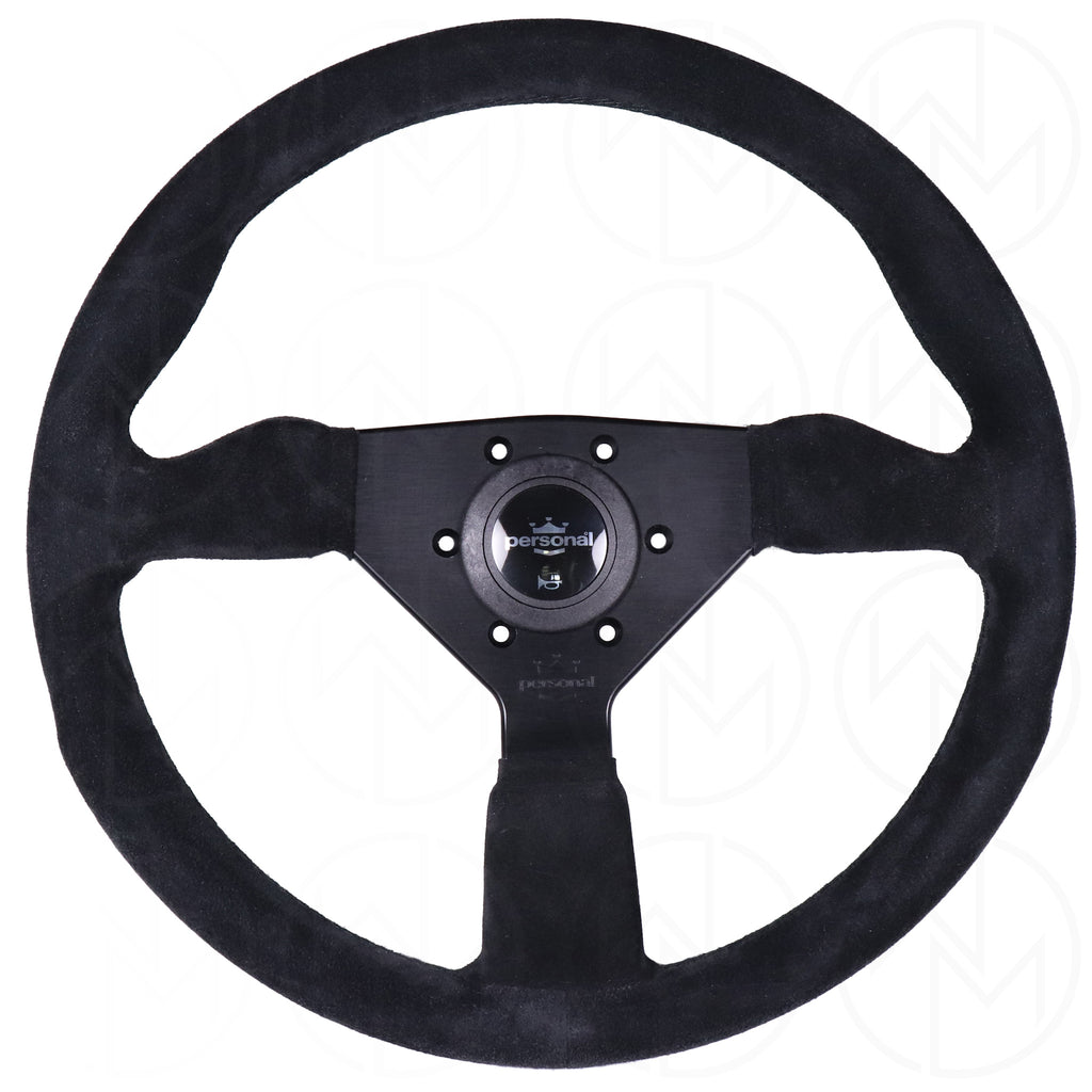 Personal Grinta Steering Wheel - 350mm Suede w/Black Stitch