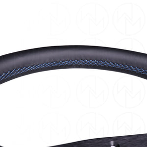 Personal Grinta Steering Wheel - 350mm Leather w/Blue Stitch