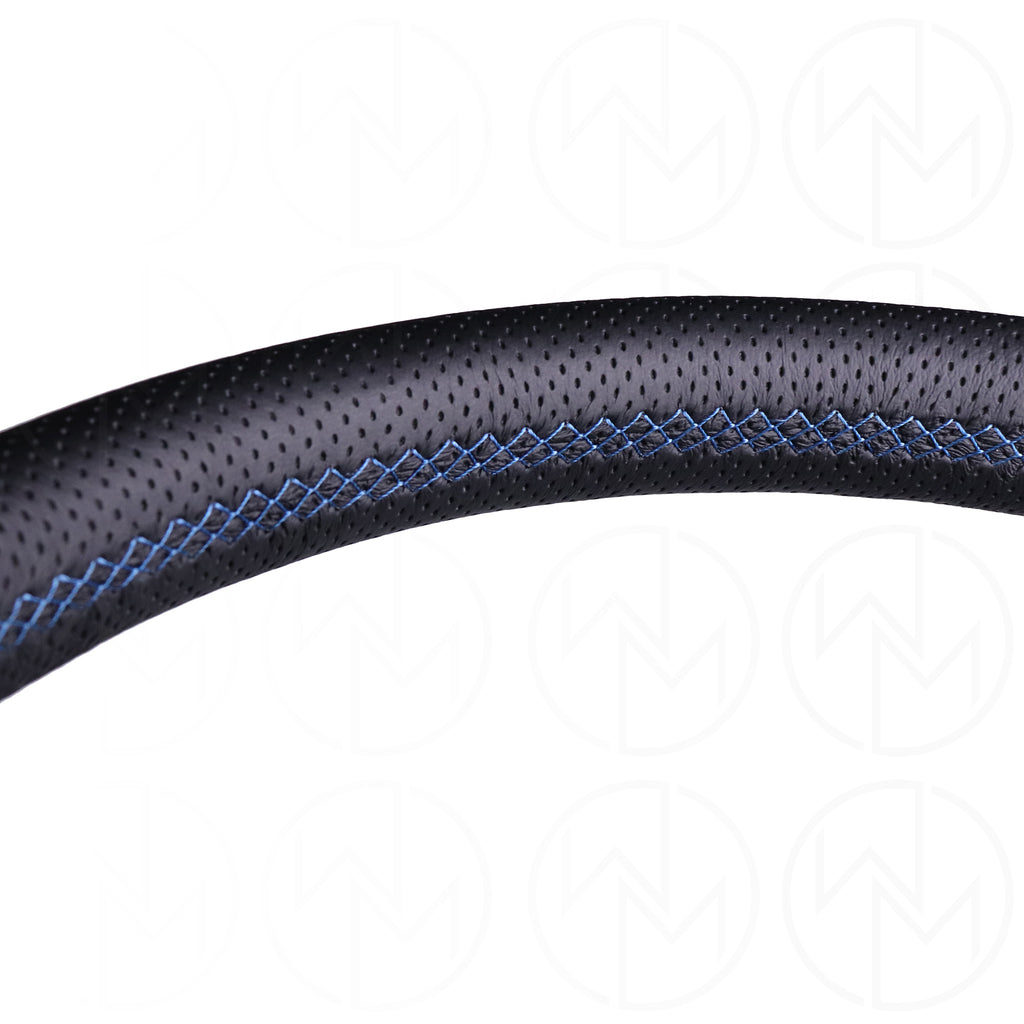 Personal Grinta Steering Wheel - 350mm Perforated Leather w/Blue Stitch