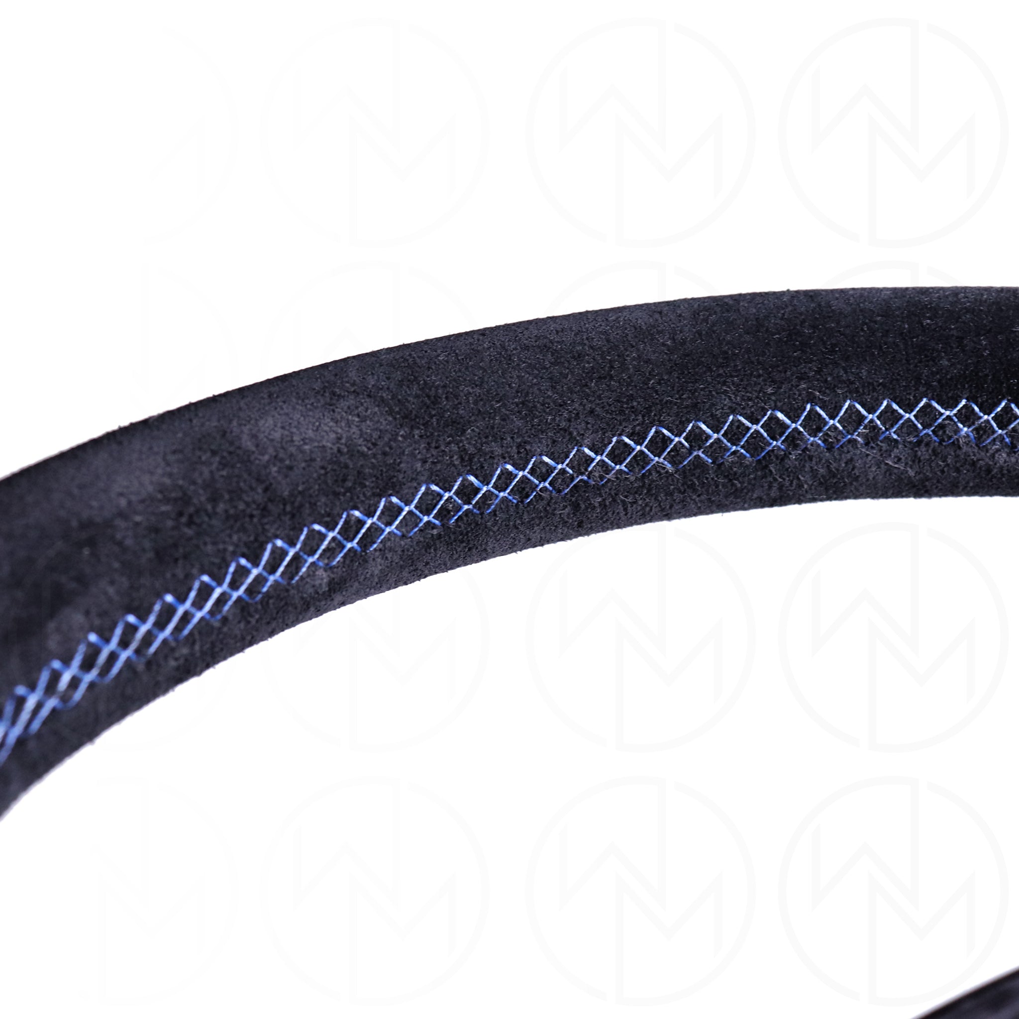 Personal Grinta Steering Wheel - 330mm Suede w/Blue Stitch