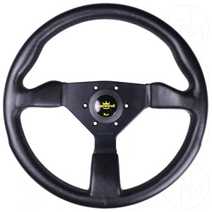 Personal Grinta P/U Steering Wheel - 350mm Polyurethane w/Yellow Horn Button