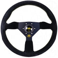 Personal Grinta Steering Wheel - 350mm Suede w/Yellow Stitch & Logo
