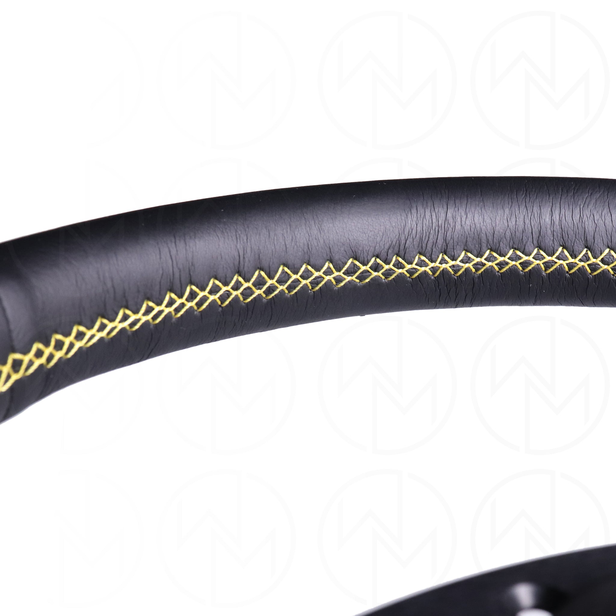 Personal Neo Actis Steering Wheel - 330mm Leather w/Yellow Stitch