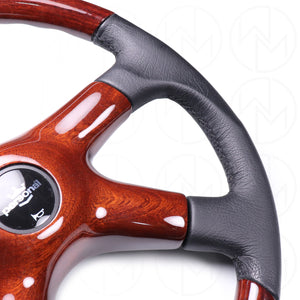 Personal Sprint 4 Prestige Steering Wheel - 365mm Wood w/Leather