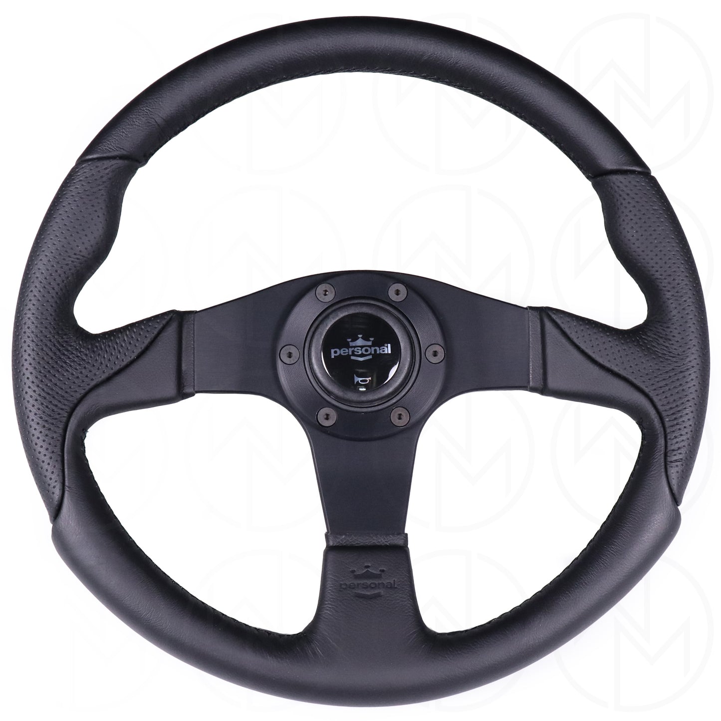 Personal Thunder Steering Wheel - 350mm Combo Leather w/Black Stitch