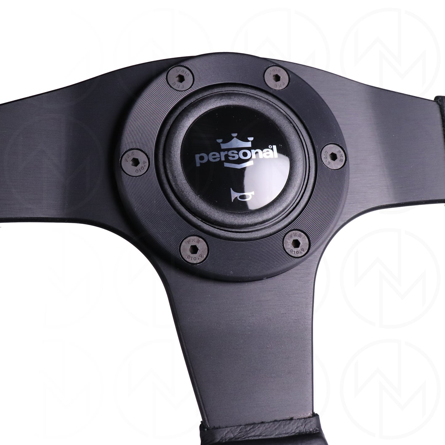 Personal Thunder Steering Wheel - 350mm Combo Leather w/Black Stitch