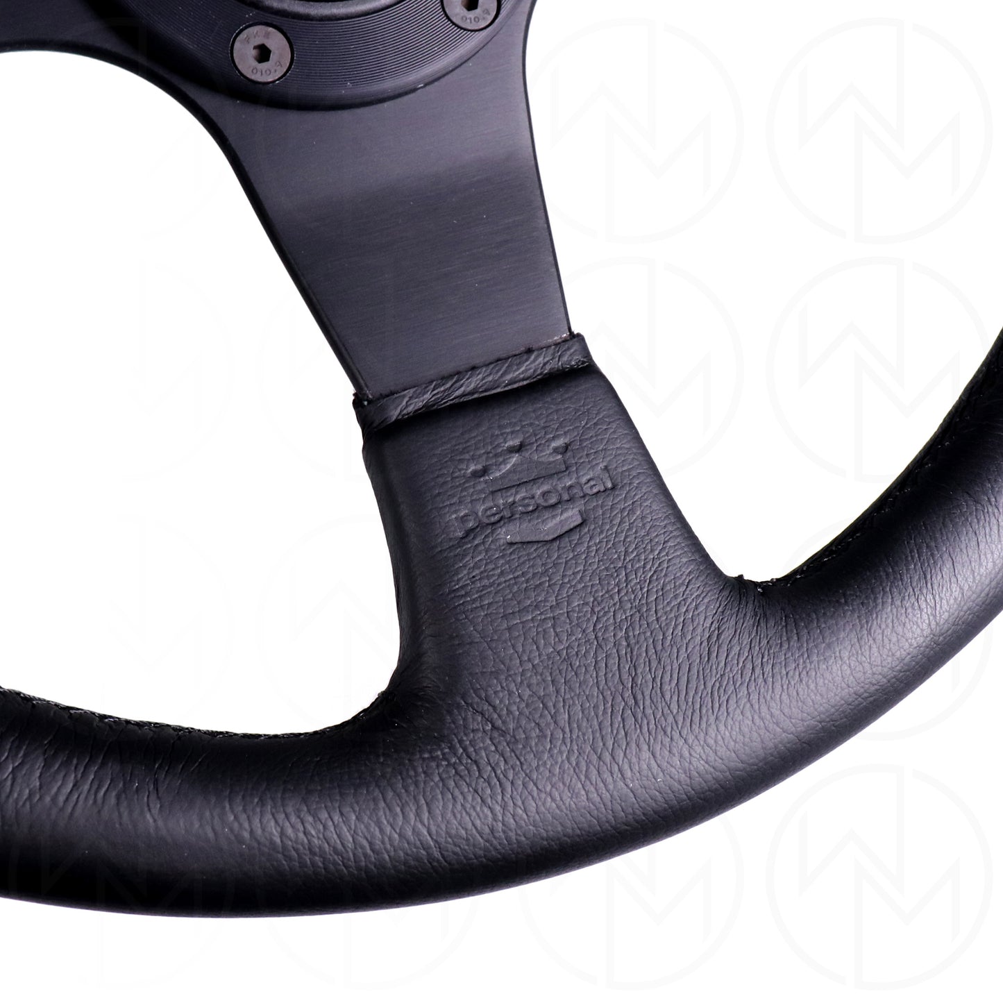 Personal Thunder Steering Wheel - 350mm Combo Leather w/Black Stitch